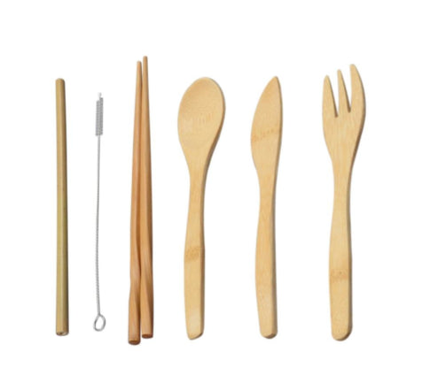 Japanese Wooden Cutlery - Set 6 PCS