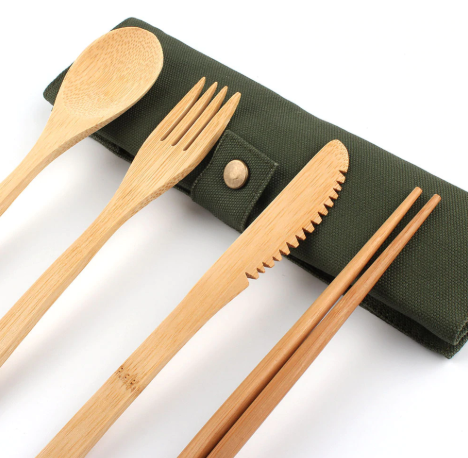 Japanese Wooden Cutlery - Set 6 PCS